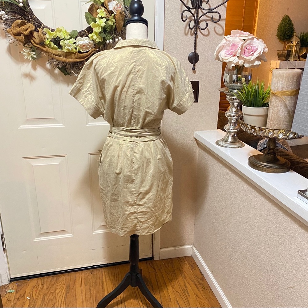 Walter Gold Thread Beautiful Light Midi Dress - Picture 9 of 14